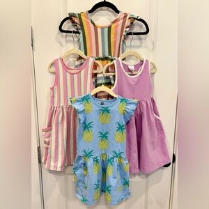 Hanna Andersson and Tea Collection Summer Dress Bundle Excellent Condition